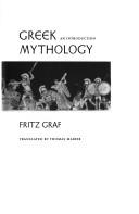 Cover of: Greek mythology: an introduction