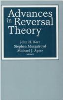 Cover of: Advances in reversal theory