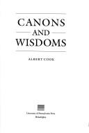 Canons and wisdoms by Albert Spaulding Cook