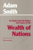 Cover of: An inquiry into the nature and causes of the wealth of nations: [selections]