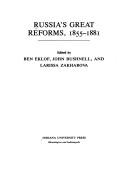 Cover of: Russia's great reforms, 1855-1881