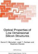 Optical properties of low dimensional silicon structures