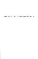 Through emotions to maturity by Verena Kast