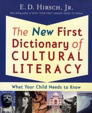 Cover of: The new first dictionary of cultural literacy: what your child needs to know