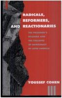 Cover of: Radicals, reformers, and reactionaries by Youssef Cohen