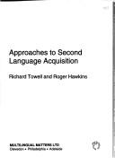 Approaches to second language acquisition