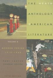 Cover of: The Heath Anthology Of American Literature: Modern Period 1910-1945