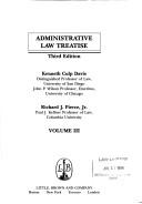 Cover of: Administrative law treatise