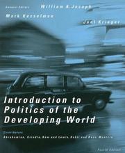 Cover of: Introduction to Politics of the Developing World: Political Challenges and Changing Agendas