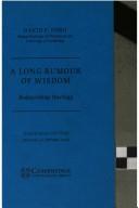 A long rumour of wisdom : redescribing theology : inaugural lecture delivered 12 February, 1992