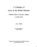 Cover of: A catalogue of sycee in the British Museum by Joe Cribb