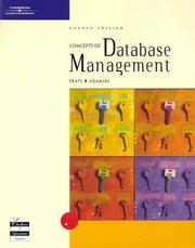 Cover of: Concepts of Database Management, Fourth Edition by Philip J. Pratt, Joseph J. Adamski