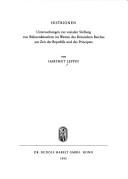 Cover of: Histrionen: Untersuchungen zur sozialen Stellung von Bühnenkünstlern im Westen des Römischen Reiches zur Zeit der Republik und des Principats