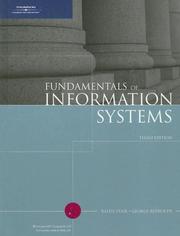 Cover of: Fundamentals of Information Systems by Ralph Stair, George Reynolds