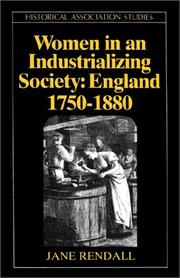 Women in an industrializing society by Jane Rendall
