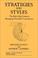 Cover of: Strategies and Styles