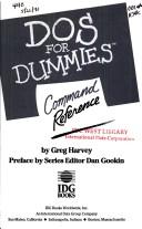 Cover of: DOS for dummies command reference by Greg Harvey