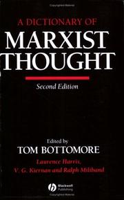 Cover of: A Dictionary of Marxist thought by edited by Tom Bottomore.