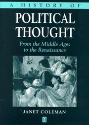 A history of political thought : from the Middle Ages to the Renaissance