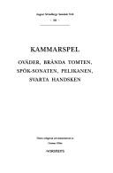 Cover of: Kammarspel