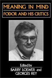 Meaning in mind : Fodor and his critics