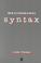 Cover of: Beginning syntax