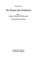 Cover of: Der Roman der Goethezeit
