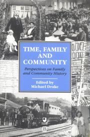 Cover of: Time, Family and Community: Perspectives on Family and Community History