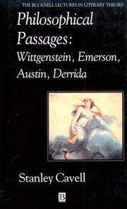 Cover of: Philosophical Passages: Wittgenstein, Emerson, Austin, Derrida (The Bucknell Lectures in Literary Theory ; 12)