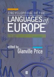 Cover of: An Encyclopedia of the Languages of Europe