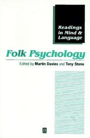 Cover of: Folk Psychology: The Theory of Mind Debate (Readings in Mind and Language, No 3)