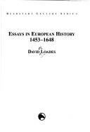 Cover of: Essays in European history, 1453-1648