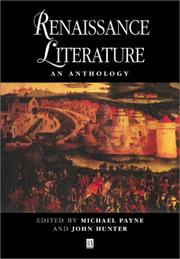 Cover of: Renaissance literature by edited by Michael Payne and John Hunter.