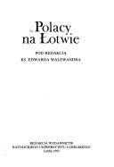 Cover of: Polacy na Łotwie