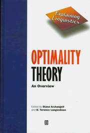 Optimality theory : an overview