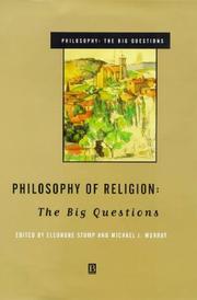 Cover of: Philosophy of Religion: The Big Questions (Philosophy, the Big Questions)