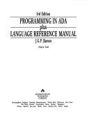 Cover of: Programming in Ada by J. G. P. Barnes