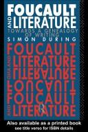 Cover of: Foucault and literature: towards a genealogy of writing