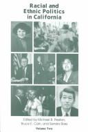 Cover of: Racial and ethnic politics in California