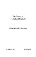 Cover of: The Legacy of H. Richard Niebuhr