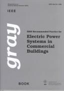 Cover of: IEEE recommended practice for electric power systems in commercial buildings