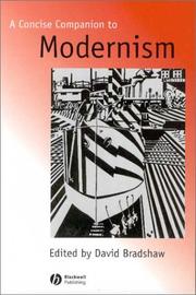 Cover of: A concise companion to modernism