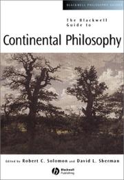 The Blackwell guide to continental philosophy