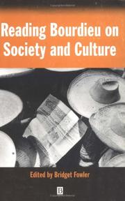 Cover of: Reading Bourdieu on Society and Culture