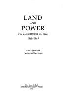 Land and power by Anita Shapira