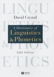 A dictionary of linguistics & phonetics