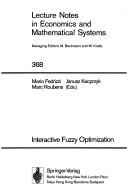 Cover of: Interactive fuzzy optimization