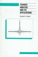 Fourier analysis and its applications by G. B. Folland