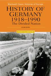 History of Germany, 1918-2000 : the divided nation