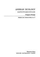 Andean ecology : adaptive dynamics in Ecuador